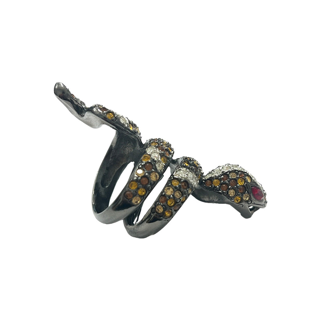 Rhinestone Snake Ring