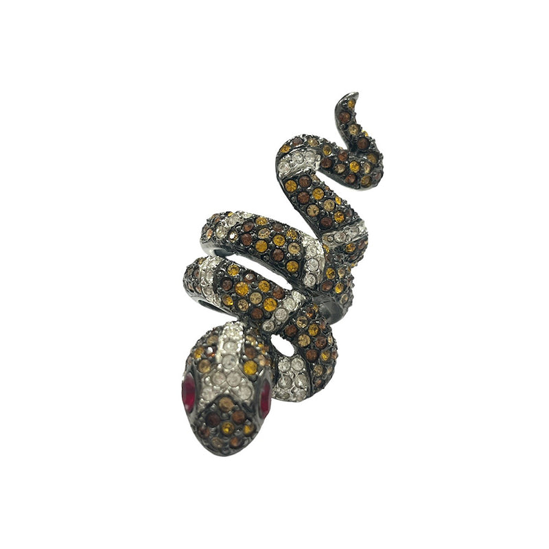 Rhinestone Snake Ring