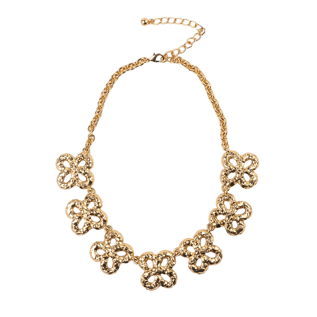 Gold Clover Adjustable Necklace