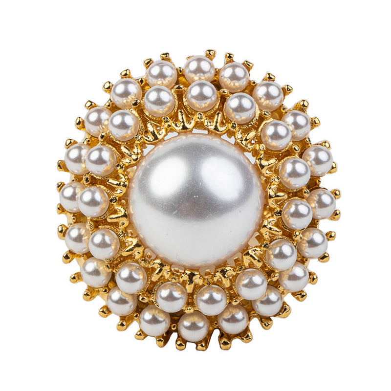 Pearl Cabochon Center Ring