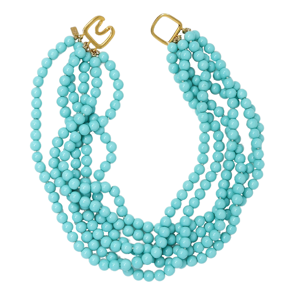 Turquoise Bead Necklace 1075