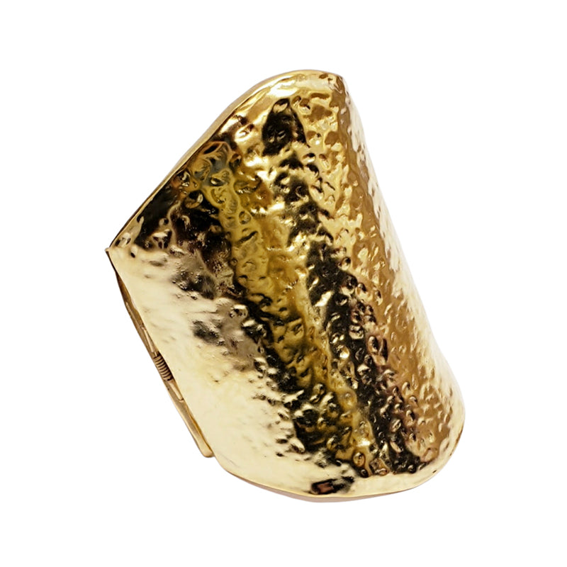 Satin Gold Hammered Cuff