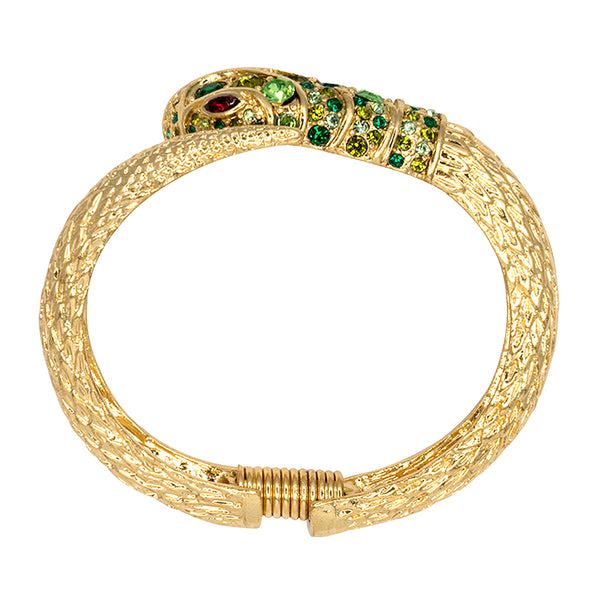 Multi Green Snake Head Bracelet