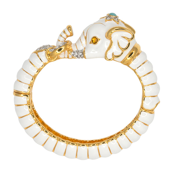 White Elephant Head Bracelet