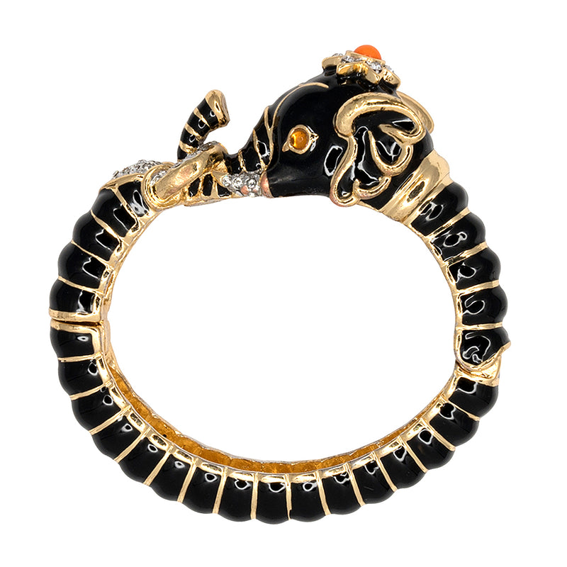 Black Elephant Head Bracelet