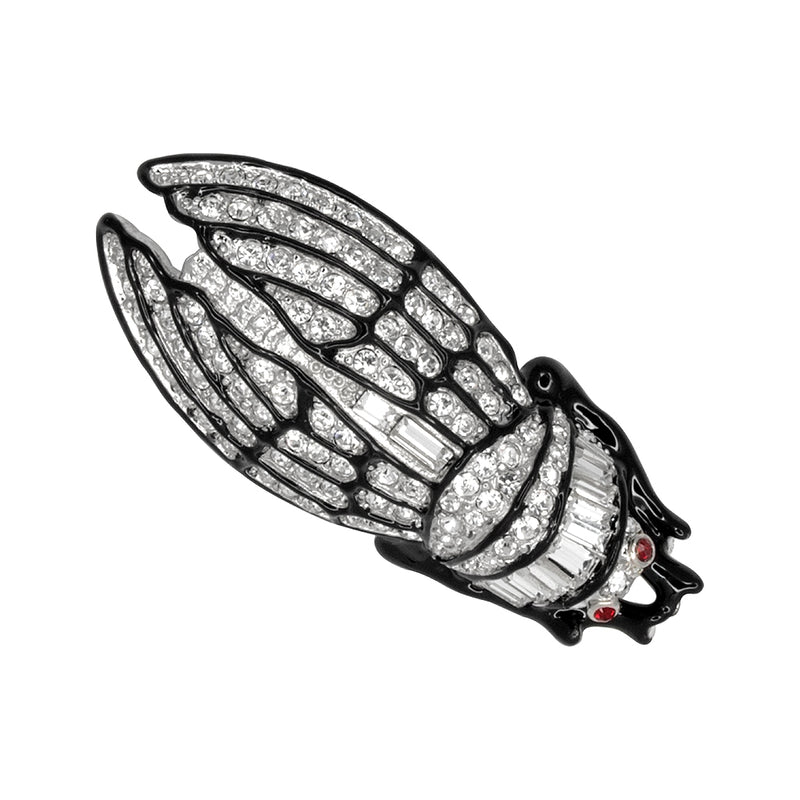 Small Crystal Cicada Pin