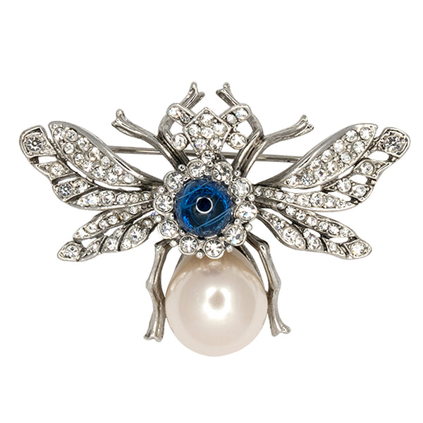 Online Kenneth Jay Lane Faux Sapphire Halo Brooch/Pendant