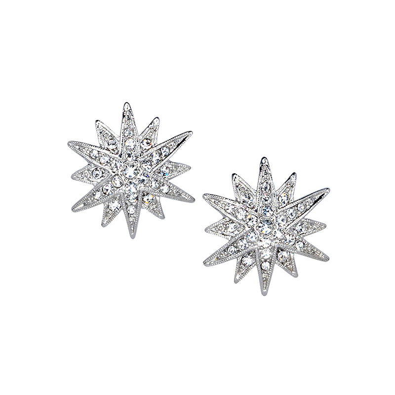 Crystal Starburst Pierced Earrings – KennethJayLane.com