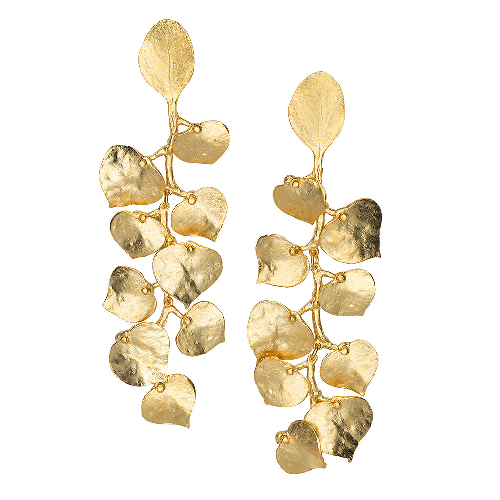 Cascading Leaf Earrings