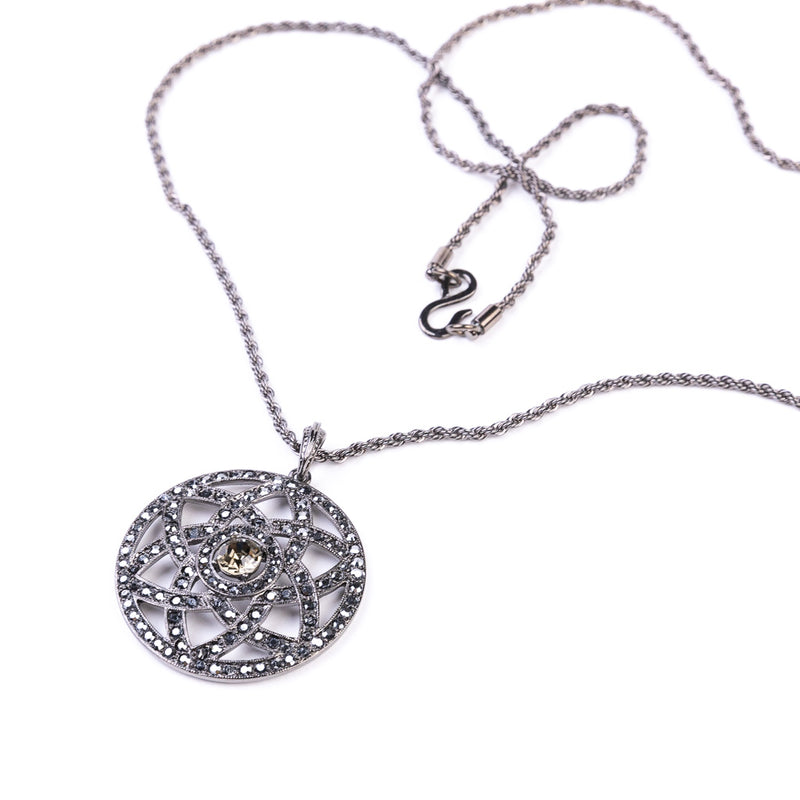 Gunmetal and Hematite Pendant Necklace