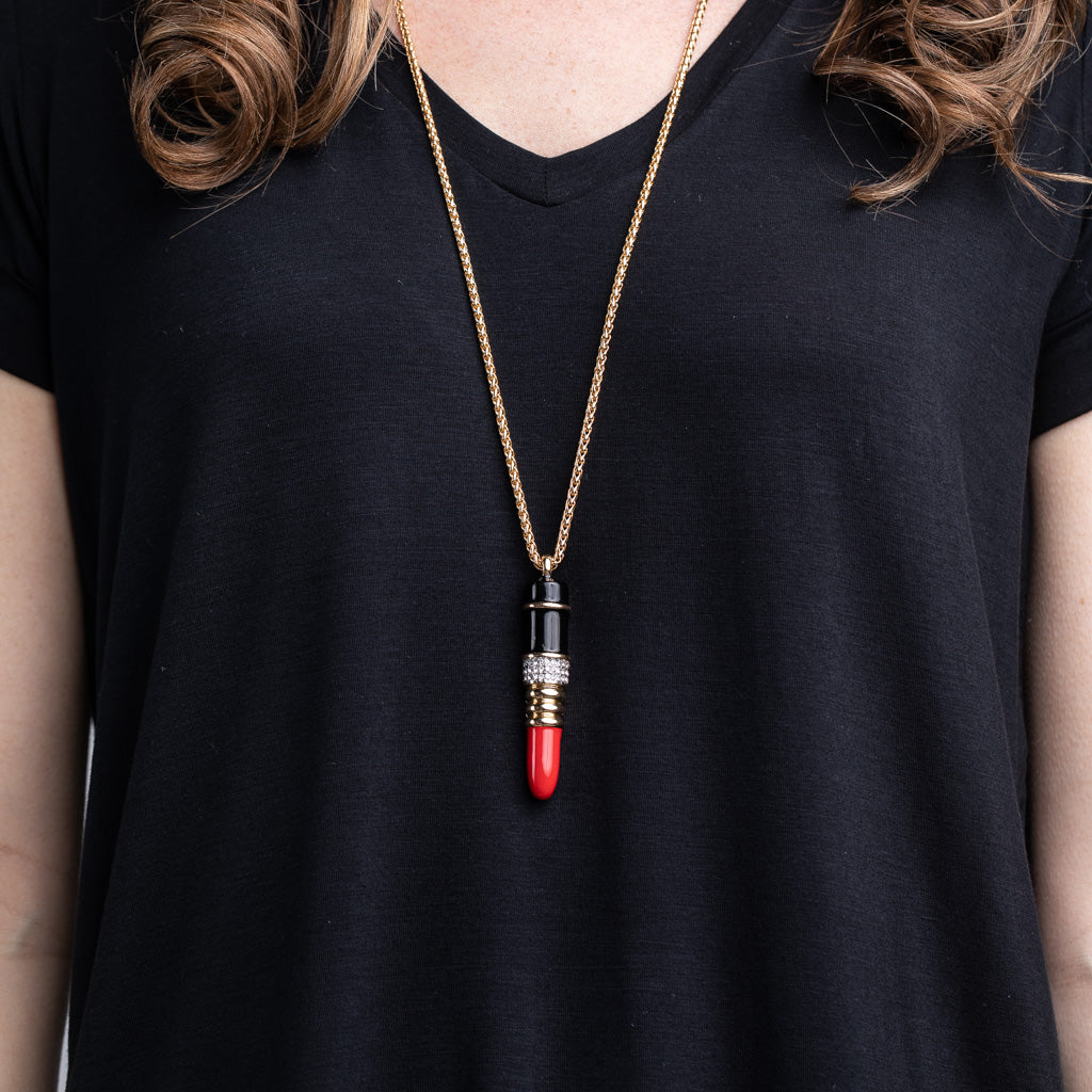 Red Lipstick Pendant