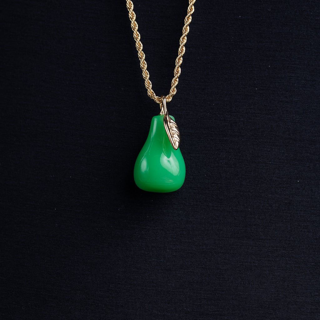 Jade Pear Necklace