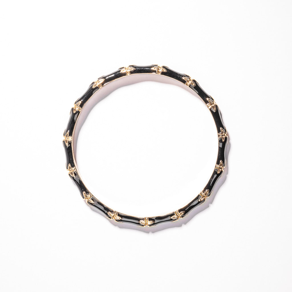 Black Bamboo Bangle