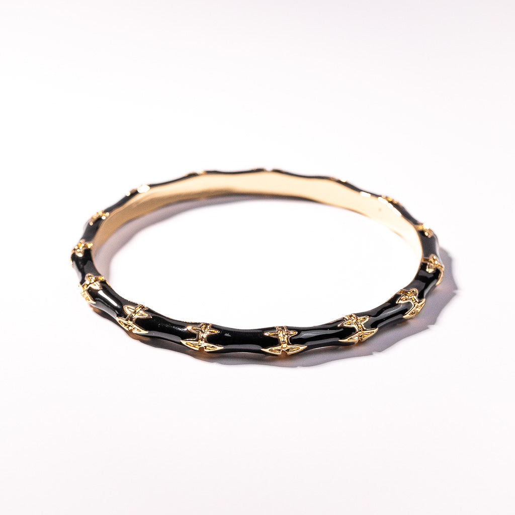 Black Bamboo Bangle