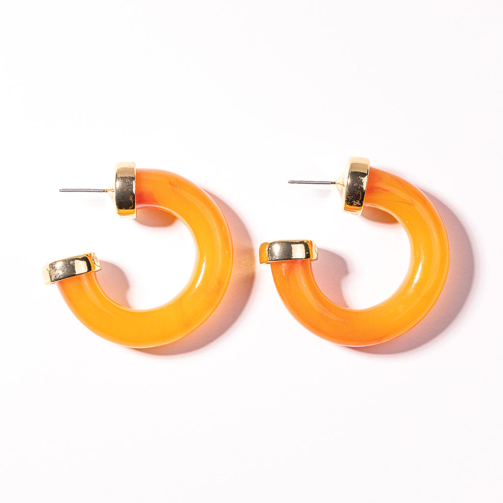 Plastic Hoop Earrings