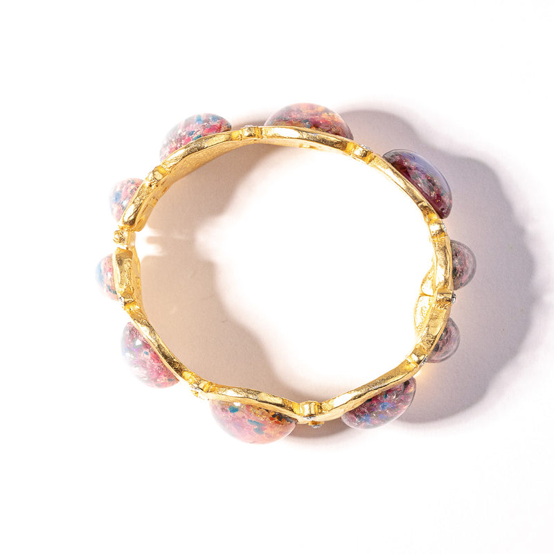 Pink Opal Cabochons Bracelet