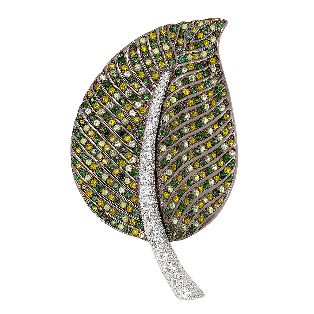 Multi Green Leaf Pin
