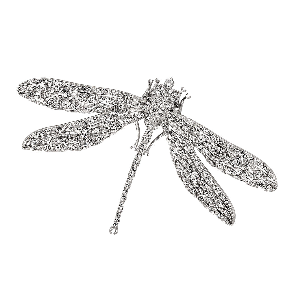 Silver Dragonfly Pin