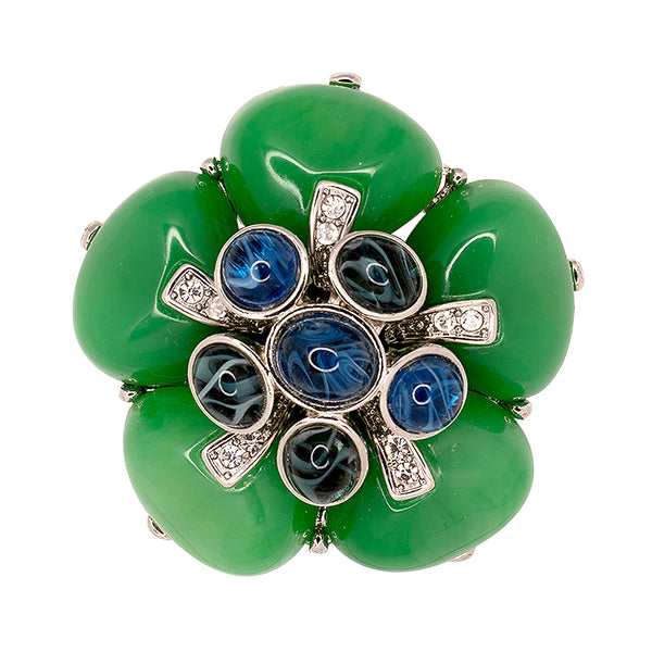 Jade & Flawed Montana Flower Pin