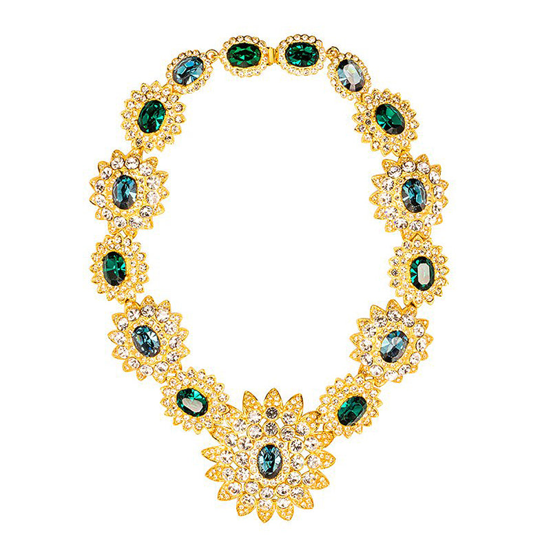 InStyle Spain/January 2019 - Sapphire & Emerald Stones Centers Necklace