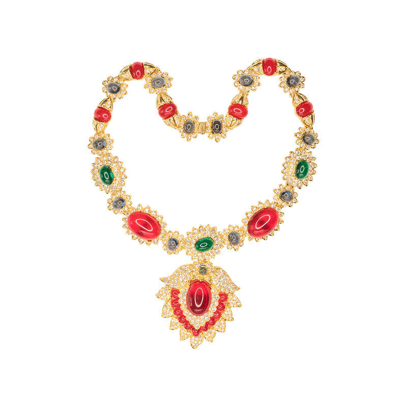 Jackie Kennedy Onassis Gemstone Necklace
