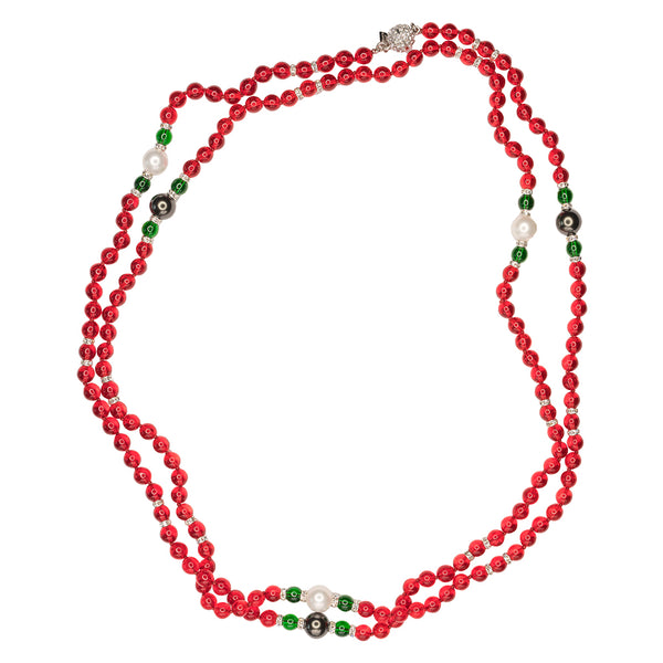 Ruby Stationed Necklace